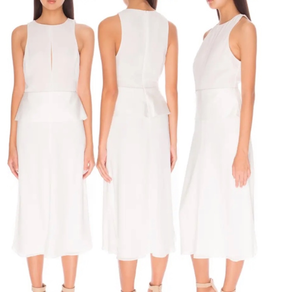C/MEO collective counting stars midi dress white M